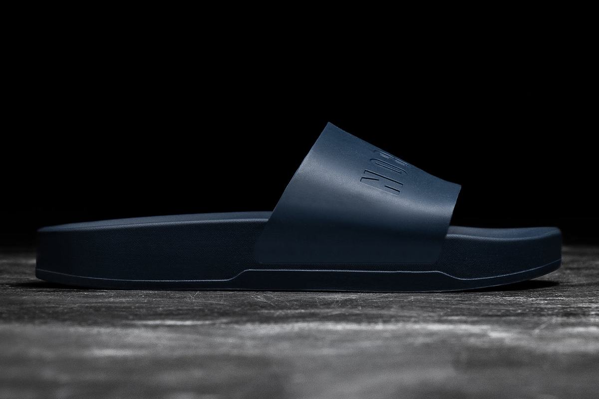 Nobull Men's Slides Navy | Australia (DL3847)